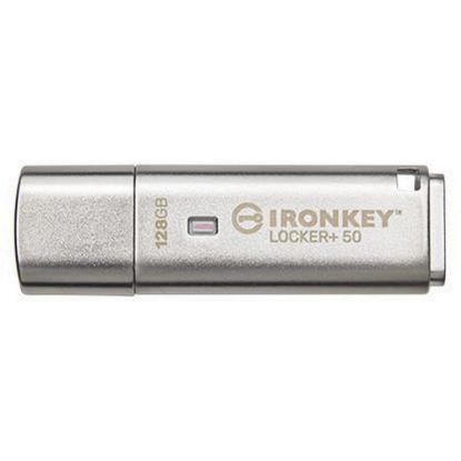 Obrázek Kingston Flash Disk IronKey 128 GB IKLP50 IronKey Locker+ 50 AES USB, w/ 256bit Encryption