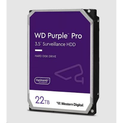 Obrázek WD PURPLE PRO WD221PURP 22 TB, SATA III 3.5", 512MB 7200RPM, 265MB/ s, CMR