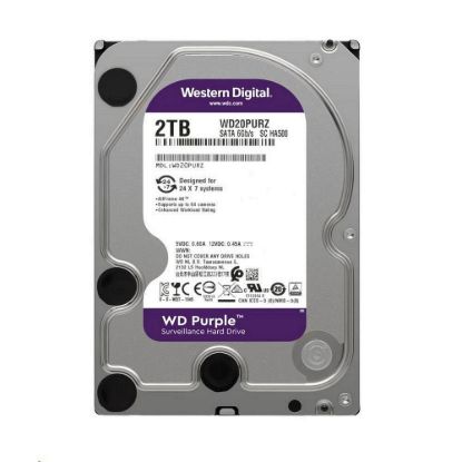 Obrázek WD PURPLE WD23PURZ 2 TB, SATA III 3.5", 64MB, 175MB/ s, Low Noise, CMR