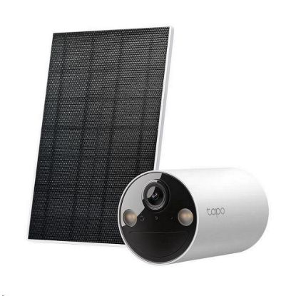 Obrázek TP- Link Tapo C410 KIT venkovní kamera, solární panel (3MP, 2K QHD, 1296p, IR 9m, WiFi, micro SD card, IP65)