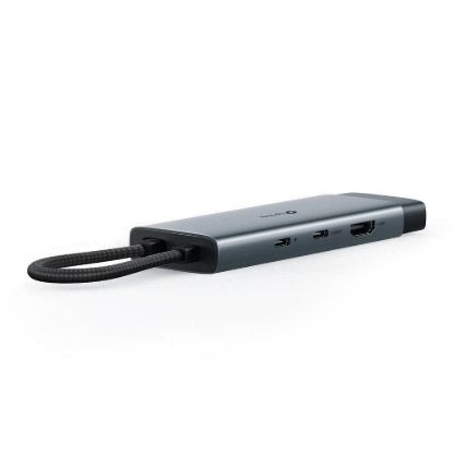 Obrázek TP- Link UH6120C USB- C hub 6v1 (2xUSB3.2Gen1, 1xUSB- C3.2Gen1, 1xGbE, 1xHDMI, PD 100 W)