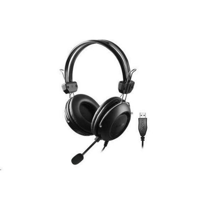 Obrázek A4tech sluchátka HU- 35, USB, černá