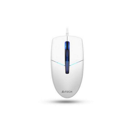 Obrázek A4tech N- 530S, podsvícená kancelářská myš, 1200 DP I, USB, bílá