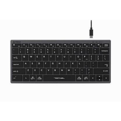 Obrázek A4tech Klávesnice FX51, kancelářská klávesnice, membránová, drátová, CZ/ SK, Šedá