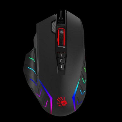 Obrázek A4tech Bloody Myš J95S Activated, podsvícená herní myš, 8000 DP I, USB, Černá