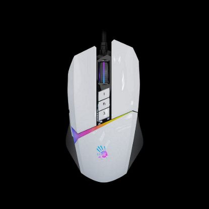 Obrázek A4tech Bloody Myš W60 Max Activated, podsvícená herní myš, 12000 DP I, USB, Bílá