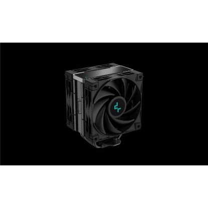 Obrázek DEEPCOOL CPU Chladič AK400 ZERO DARK PLUS, 2 x 120mm, LGA1851, AM5, černá