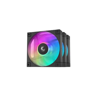 Obrázek DEEPCOOL Ventilátor FD12 ARGB 3v1, 3 x 120mm, ARGB, černá
