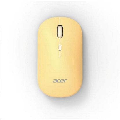Obrázek ACER Myš Wireless Mouse AMR130 Yellow - Dual mode 2.4GHz + BT 5.2, 4 tlačítka, 800/ 1200/ 1600 dpi, USB Polling rate…