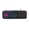 Obrázek ACER Nitro Gaming Keyboard 100, Membrane Switch, 26 Anti- ghosting kláves, životnost 3 mil. stisků, 7 zón RGB podsvíc