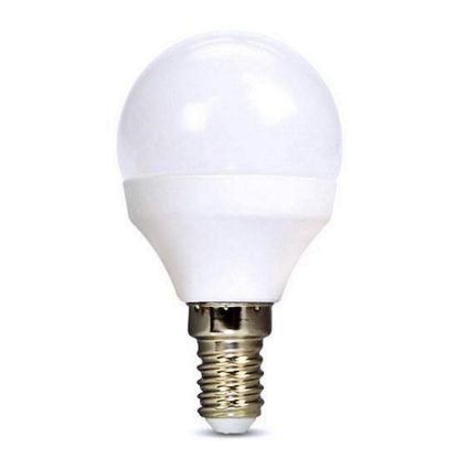 Obrázek Solight LED žárovka, miniglobe, 6 W, E14, 3000K, 510lm, bílé provedení