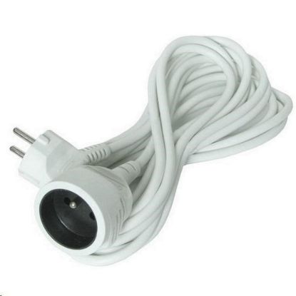 Obrázek Solight prodlužovací kabel - spojka, 1 zásuvka, bílá, 7m