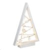 Obrázek Solight LED dřevěný vánoční stromek s ozdobami, 15LED, přírodní dřevo, 37cm, 2x AA