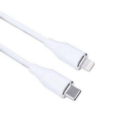 Obrázek Solight USB- C/ Lightning kabel, USB- C konektor - Lightning konektor, silikon, 1m