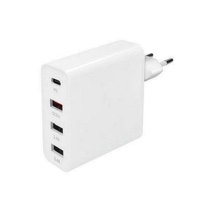Obrázek Solight adaptér 3+1, 48 W, QC3.0+PD, 3x USB- A, 1x USB- C