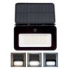 Obrázek Solight LED solární reflektor se senzorem, 6 W, 660lm, 3CCT, Li- Ion, černá