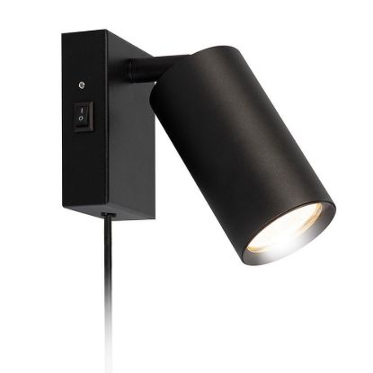 Obrázek Solight nástěnná lampička CELE, 1x GU10, černá