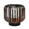 Obrázek Solight kovová oválná lucerna se žárovkou s micro LED, teplá bílá, měděná, 3xAA, 18cm