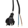 Obrázek Solight flexo šňůra, 2x 1, 5mm2, gumová, černá, 5m
