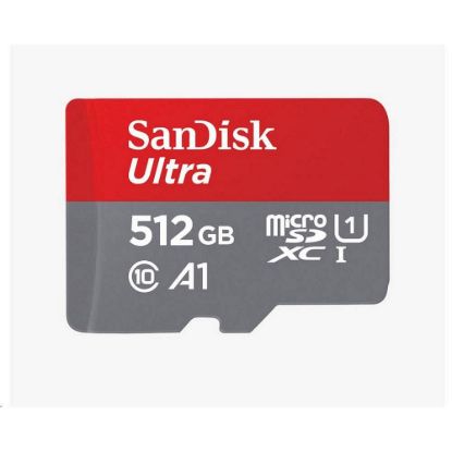 Obrázek SanDisk MicroSDXC karta 512 GB Ultra (100MB/ s, Class 10, Android) + adaptér