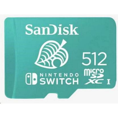 Obrázek SanDisk MicroSDXC karta 512 GB for Nintendo Switch (R: 100/ W: 90 MB/ s, UHS- I, V30, U3, C10, A1) licensed Product…