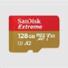 Obrázek SanDisk micro SDXC karta 128 GB Extreme (190 MB/ s Class 10, UHS- I U3 V30) + adaptér