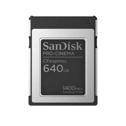 Obrázek SanDisk CFexpress karta 640 GB PRO- CINEMA Typ B (R: 1700/ W: 1500 MB/ s)
