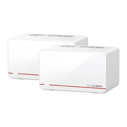 Obrázek MERCUSYS Halo H37BE(2- pack) WiFi7 Mesh (BE6500, 2, 4GHz/ 5GHz, 2 x 2, 5GbELAN/ WAN, 1xGbELAN/ WAN)