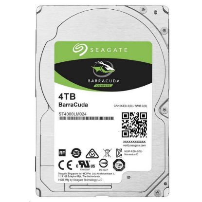 Obrázek SEAGATE HDD 4 TB BARRACUDA, 2.5", SATAIII, 5400 RPM, Cache 128MB, 15mm