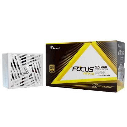 Obrázek SEASONIC zdroj 850 W Focus GX- 850 White, 80+ GOLD, ATX 3.1, PCIe 5.1