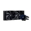 Obrázek CHIEFTEC vodní chlazení CPU Iceberg 240 Dark, 2 x 120mm, ARGB vodní blok, LGA1851, AM5, černá
