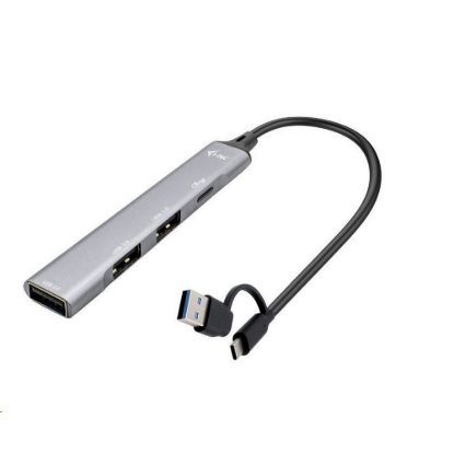 Obrázek i- tec USB- A/ USB- C Metal HUB 1x USB- C 3.1 + 3x USB 2.0