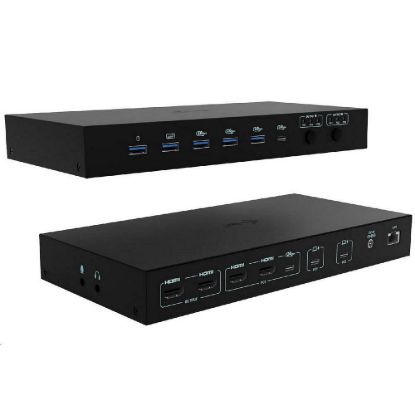 Obrázek i- tec USB- C KVM Docking station for 3 Hosts, Dual Display, Power Delivery 1x 92 W/ 2x 65 W