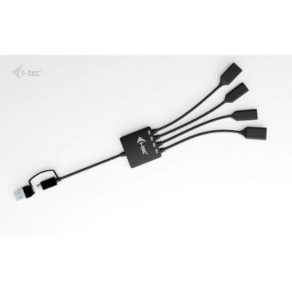 Obrázek i- tec USB- C/ USB- A Cable HUB 4 port (2x USB- C, 2x USB- A)