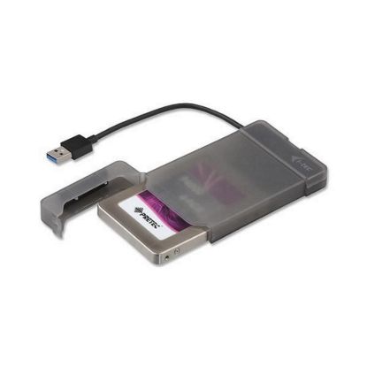 Obrázek i- tec USB 3.0 MySafe Easy, rámeček na externí pevný disk 6.4 cm / 2.5" pro SATA I/ II/ III HDD SSD, černý