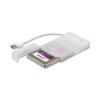 Obrázek i- tec USB 3.0 MySafe Easy, rámeček na externí pevný disk 6.4 cm / 2.5" pro SATA I/ II/ III HDD SSD, bílý