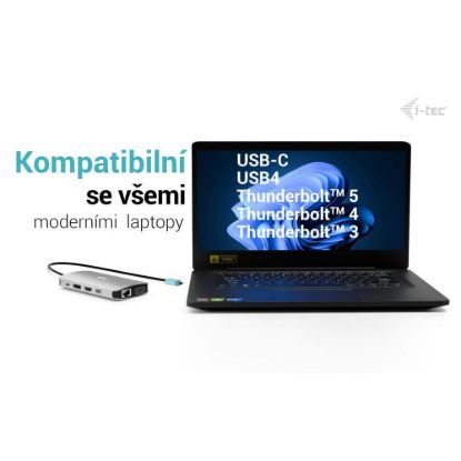 Obrázek i- tec USB- C Metal Nano 3x Display (DP, HDMI and VGA) Docking Station, PD 100 W