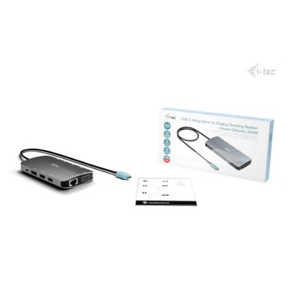 Obrázek i- tec USB- C Metal Nano 3x Display (DP, HDMI and VGA) Docking Station, PD 100 W
