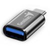 Obrázek GENIUS ACC- C2A redukce z USB- C na USB- A, kovově šedá