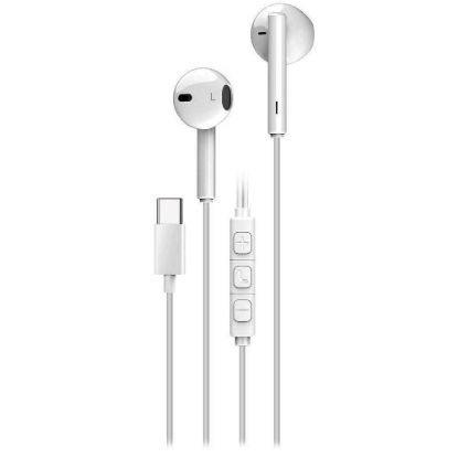 Obrázek GENIUS Sluchátka HS- M366, mikrofon, USB- C, bílá
