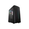 Obrázek Fortron skříň Midi Tower CMT151 Black, průhledná bočnice, 1 x A. RGB LED 120 mm ventilátor