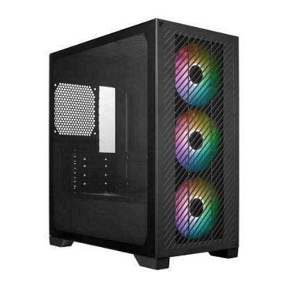 Obrázek Cooler Master case Elite 301, mATX, Průhledná bočnice, 3x 120mm ARGB Fan, Černá