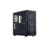 Obrázek Cooler Master case Elite 502, Průhledná bočnice, ATX, 3x 120mm ARGB Fan, černá