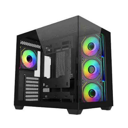 Obrázek Cooler Master case Elite 681, ATX, Průhledná bočnice, 4x 120mm ARGB Fan, Černá