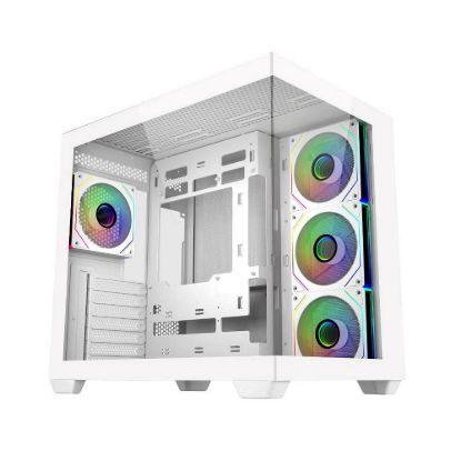 Obrázek Cooler Master case Elite 681, ATX, Průhledná bočnice, 4x 120mm ARGB Fan, Bílá