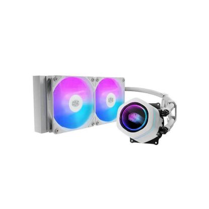 Obrázek Cooler Master vodní chladič MasterLiquid Core Nex 240, 2 x 120mm, LGA1851, AM5, bílá