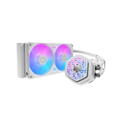 Obrázek Cooler Master vodní chladič MasterLiquid Atmos II VRM 240, 2 x 120mm, LGA1851, AM5, bílá