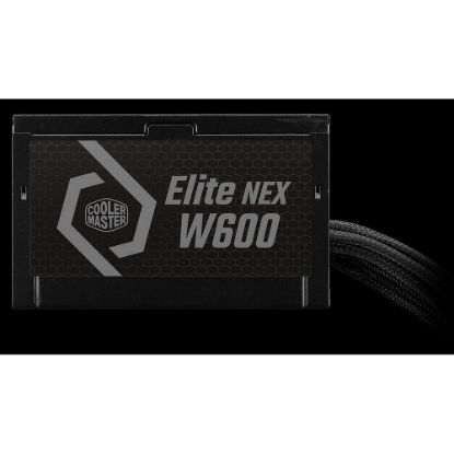 Obrázek Cooler Master zdroj Elite NEX 600 W 230V, 120mm, 80+ White, Mesh (opletené kabely)