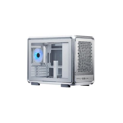 Obrázek Cooler Master case MasterFrame 400 Mesh Silver, mATX, Průhledná bočnice, 1x 120 mm ARGB Fan, Střibrná