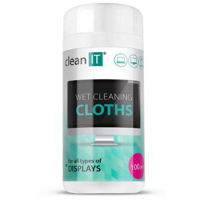 Obrázek CLEAN IT Vlhčené čisticí utěrky na obrazovky 100 ks